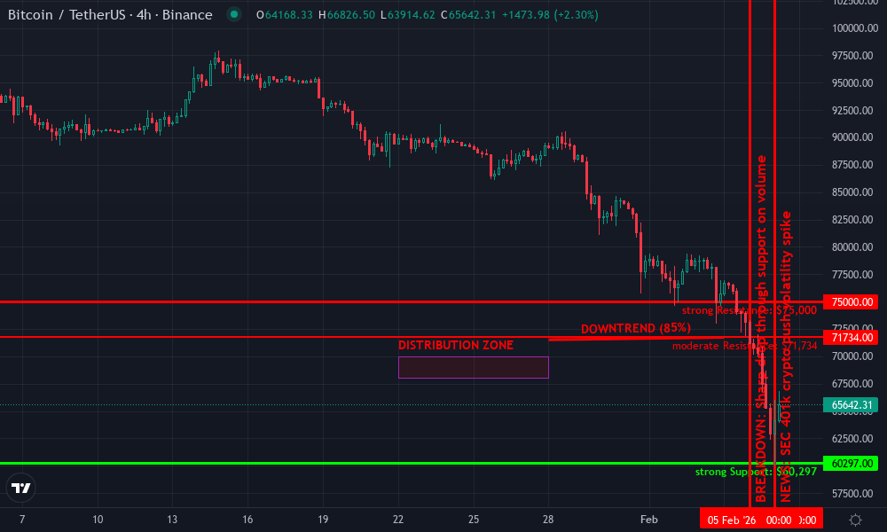 Bitcoin Technical Chart by Owen Rutledge
