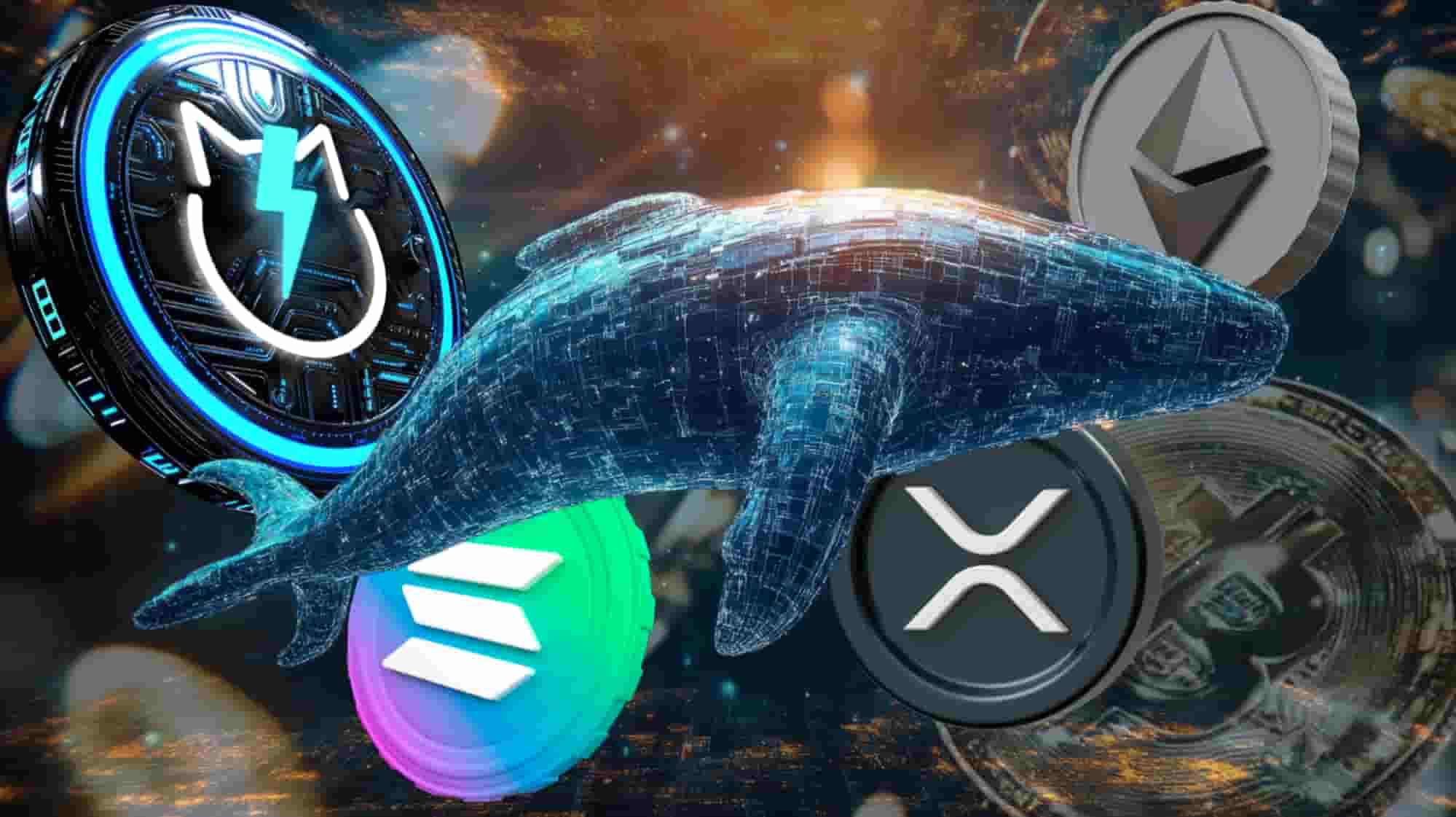 Ethereum XRP Solana logos together